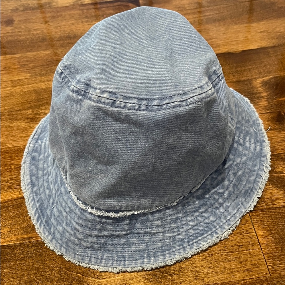 David and young Blue Denim Bucket Hat